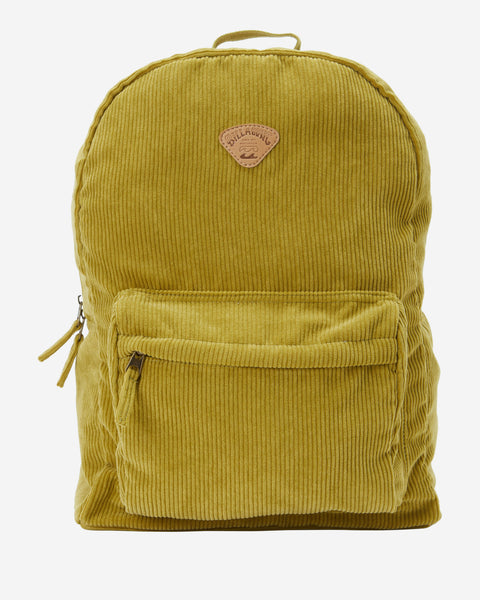 Billabong Schools Out Cord Backpack Green Eyes REAL