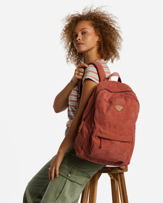 Billabong Schools Out Cord Backpack Rose Dawn REAL Watersports