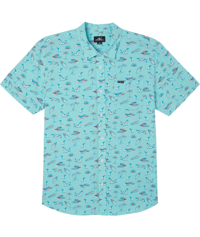 O'Neill Oasis Eco Standard S/S Shirt-Turq 2 — REAL Watersports