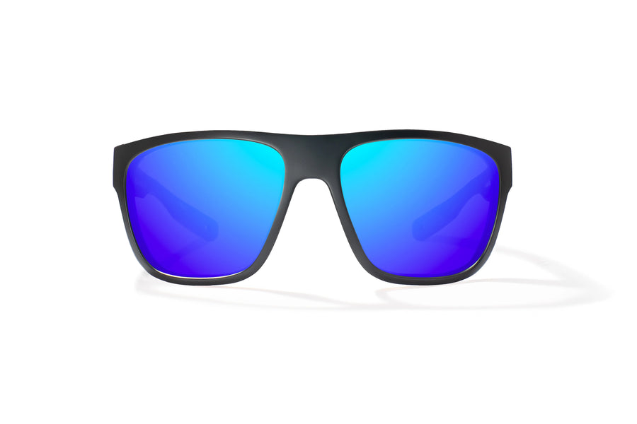 Bajio Las Rocas Sunglasses-Black Matte/Blue Mirror Glass