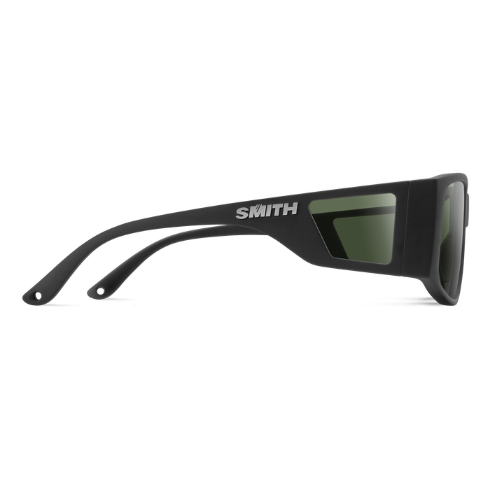 Smith Monroe Peak Sunglasses-Matte Black/ChromaPop Polar Gray Green