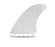 Futures SOC Fiberglass Twin Fin Set-White Marble