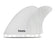 Futures SOC Fiberglass Twin Fin Set-White Marble