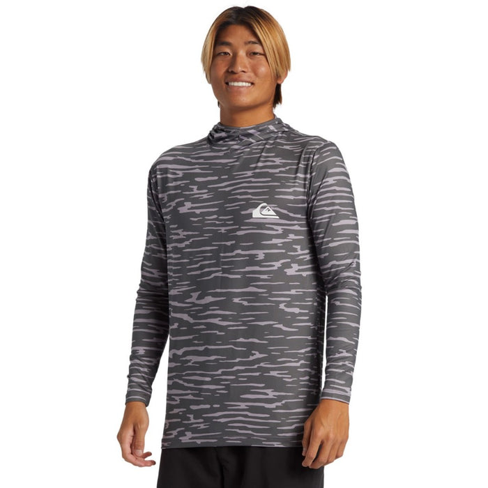 Quiksilver Everday Surf Hooded Rashguard-Iron Gate