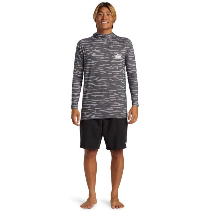 Quiksilver Everday Surf Hooded Rashguard-Iron Gate