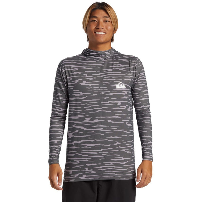 Quiksilver Everday Surf Hooded Rashguard-Iron Gate