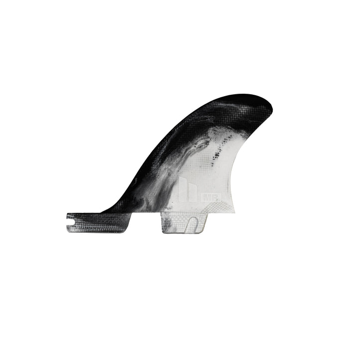 FCS II MR Twin+1 PC Center Fin-Black/White Swirl-MD-LG