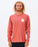 Rip Curl Wetsuit Icon L/S Tee-Dusty Mushroom