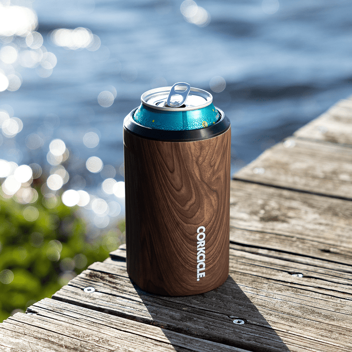 Corkcicle Can Cooler-Walnut Wood — REAL Watersports