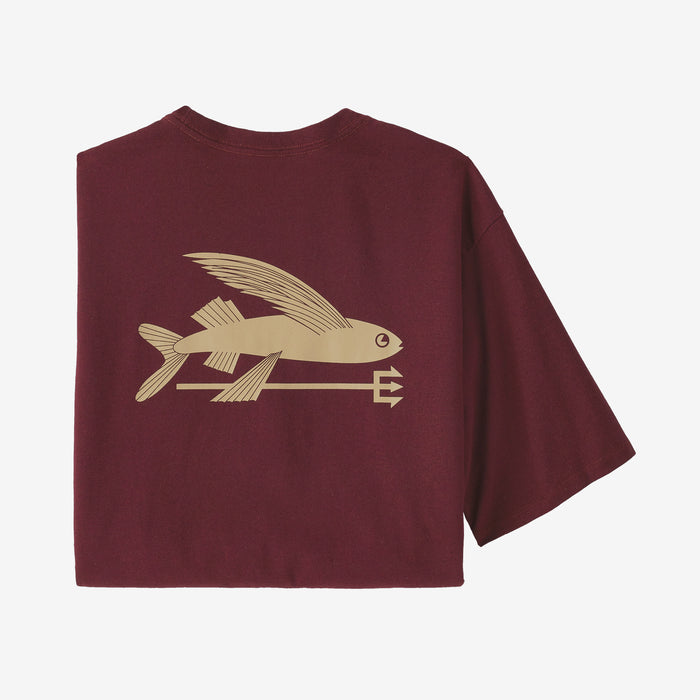 Patagonia M's Flying Fish Responsibili-Tee-Sequoia Red