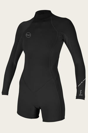 O'Neill Women's Bahia 2/1mm BZ L/S Springsuit-Blk/Blk/Blk