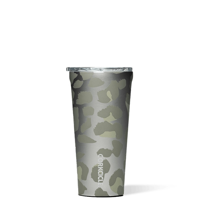 Corkcicle 16 oz Tumbler-Snow Leopard