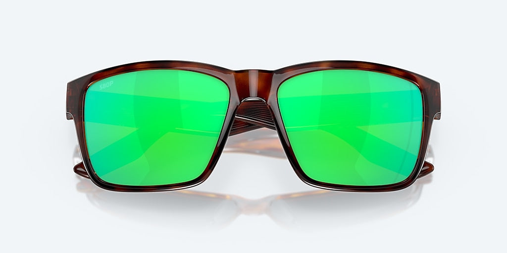 Costa Del Mar Paunch Sunglasses - Black/Green Mirror 580P