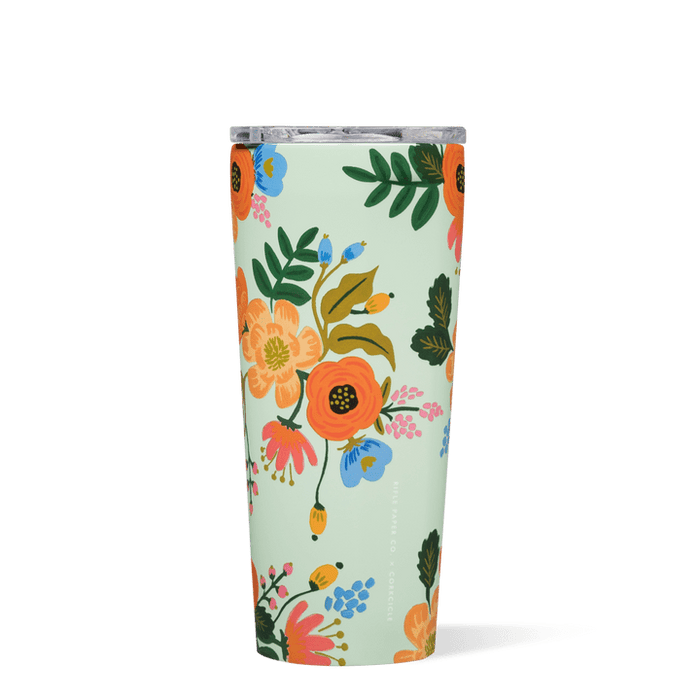 Corkcicle 24 oz Tumbler-Rifle Paper Mint Lively Floral