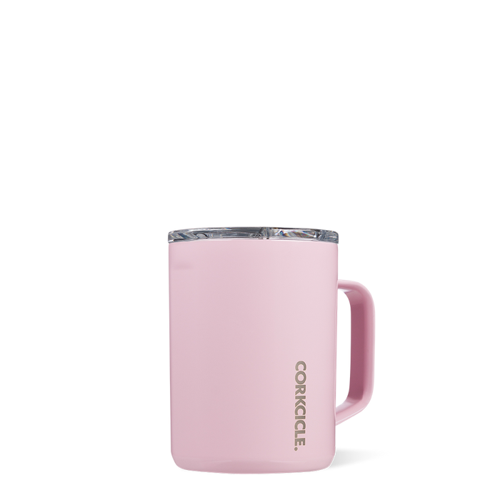 Corkcicle 16 oz Mug-Gloss Rose Quartz