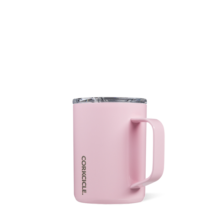 Corkcicle 16 oz Mug-Gloss Rose Quartz