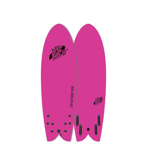 Wave Bandit Retro Fish 5'8"-Pink