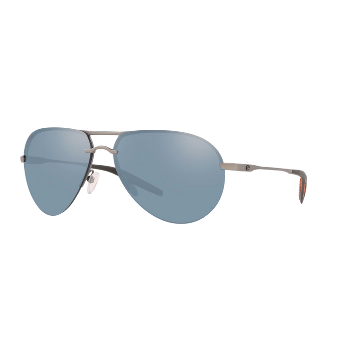 Costa Helo Sunglasses-Matte Silver/Gray Silver Mirror 580P — REAL  Watersports