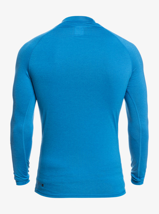 Quiksilver All Time L/S Blue Rashguard-Snorkel Heather Watersports REAL —