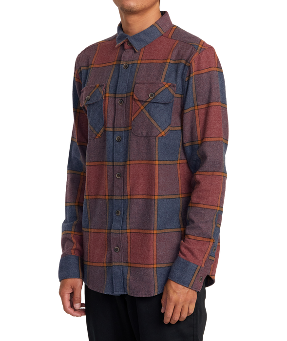 RVCA That'll Work Flannel L/S Shirt-New Moody